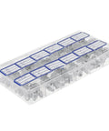 130 Piece Grease Nipple Assortment Kit With Galvanized Metal Hydraulic Fittings In Metric And Imperial Sizes M6 M8 M10 storage case