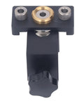 Hella Sturdy Aluminum Dowel Jig and Pocket Hole Drill Guide Kit for Rapid Woodworking showing front view with alignment holes.