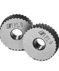 Heavy Duty Lathe Tools Set With High Hardness Metal Cutting Bits And Three Pattern Knurling Wheel Sets P2.0 for Steel Iron Aluminum