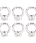 Beefed Up Heavy Duty Lifting Eye Nut Set M6 Stainless Steel 304 Eye Bolts With Full Threads For Cable Rope Hoisting And Lifting Applications 10 Pieces Industrial Hardware Kit, six M6 eye nuts