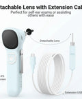 Otoscope With Light No App Needed HD Screen Ear Scope Camera For Family Use Detachable Lens And Extended Cable For Easy At Home Ear Checks, 1.45in IPS screen