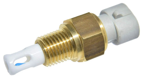 Straight Up Fitment Air Charge Temperature Sensor Monitors Inlet Air Temp Sends Crisp Signals To Computer with brass and plastic components.