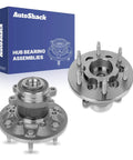Front Wheel Hub Bearing Assembly Set Left And Right With ABS Replacement For 2009 2012 Chevrolet Colorado And 2009 2012 GMC Canyon Two Piece Set Ready To Install For Smooth Rotation, Quiet Ride, And Durable ISO IATF 16949 Quality