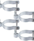 Beefy Four Pack Chain Link Gate Hinges For Fence Posts Three Inch Hinge, Two Seven Eighths Inch OD, Five Eighths Inch Bolt