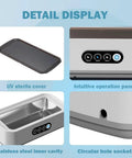 Ultrasonic Jewelry Cleaner With 360 Degree Cleaning In Minutes For Rings Glasses Watches Diamonds Gold And Silver, 650ml details