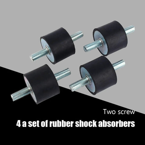Heavy Duty Rubber Vibration Isolator Mounts 40x30mm Shock Absorbing Studs For HVAC Machinery Industrial Equipment Noise Reduction And Quiet Operation Easy Installation For Compressors Engines And Water Pumps, four mounted studs