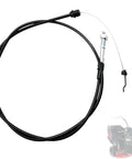 Drive Cable Replacement For Husqvarna Lawn Tractors And Mowers 61 Inch Cable 71 Inch Total Length Fits HD775HW HD800BBC HU700L HU725AWD HU725BBC 7022KR 7022R HD725E 581952101 431650 532431650 532431649, black cable with metal fittings