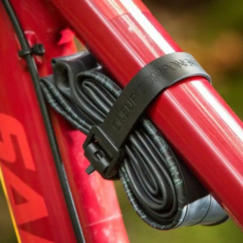 EDC Gear Straps Grey Polyurethane 14 Inch Length Pair Ultra Lightweight 32G Grab And Go securely fastens bike tube