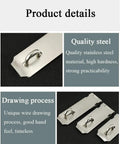Top Notch Stainless Steel Sliding Gate Bolt Door Lock Latch With Brushed Finish Heavy Duty Rust Resistant Hardware For Secure Window Shed Or Garage Upgrade Your Setup Now, detailed view of stainless steel bolt components.