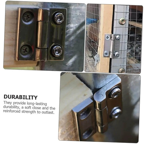 Heavy Duty 304 Stainless Steel Door Hinges Two Pack Industrial Grade Adjustable Cabinet And Door Hinges For Wood Furniture