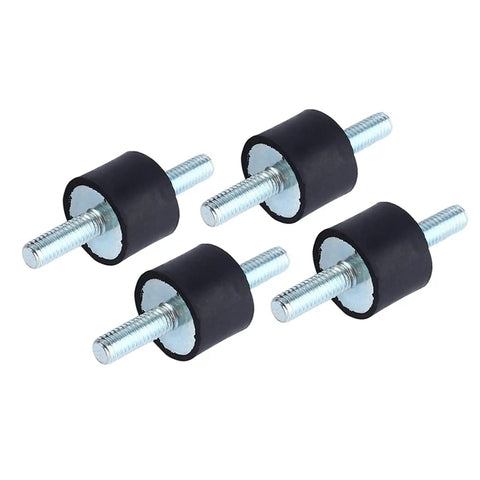 Built Tough Rubber Mount Damper With Metal Bonded Rubber For Vibration Control On Air Compressors And Engine Pumps Reducing Noise Vibration And Shock M8 Threaded Stud Mount Durable Anti Vibration Isolation For Equipment Protection, four M8 mounts