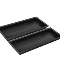Two Pack Walk Path Concrete Molds Durable Nonstick Wood Grain Paving Molds Stepping Stone Form for Road Improvements