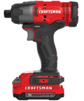 20V Cordless Impact Driver Kit With One Quarter Inch Quick Release Chuck, 1,460 In Lbs Torque, 2 Batteries And Charger Included visible