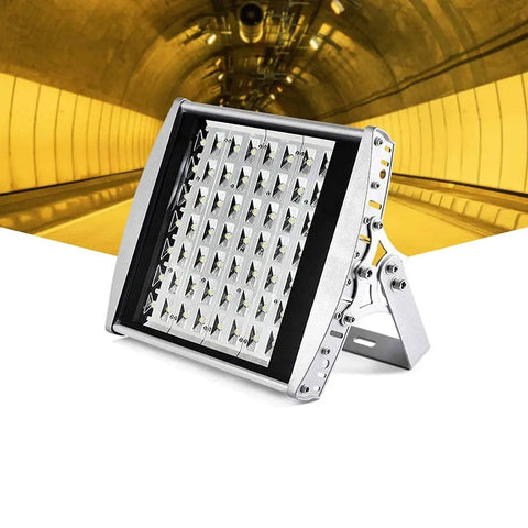 High Power Led Outdoor Floodlight Built Like A Tank Aluminum Housing Weather Shield IP66 Rated Wide Angle Beam For Backyard And Parking Lot Heavy Duty Security Work Light Daylight White 168 Watt positioned with adjustable stand.