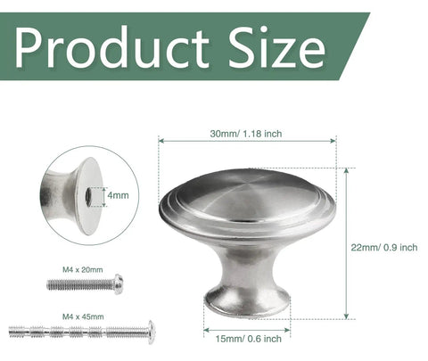 Freshen Up Your Kitchen Digs With These Dope Silver Mushroom Cabinet Knobs European Modern Drawer Handles Super Easy Install Mounting Screws 12 Piece Set