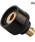 TIG Welding Torch Cable Adapter 10-25 To 35-50 Connector brass and black for WP-17V WP-26V, 1 piece