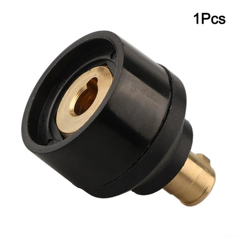 TIG Welding Torch Cable Adapter 10-25 To 35-50 Connector brass and black for WP-17V WP-26V, 1 piece