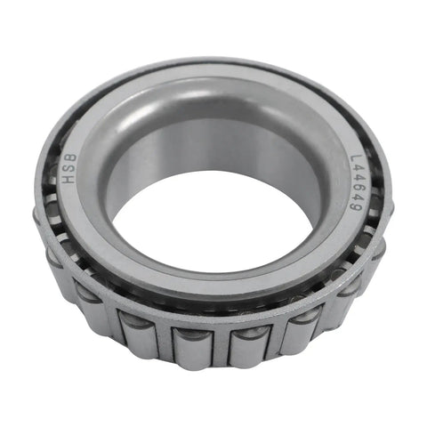 Close-up of outer bearing L44649 from 5 Lug Galvanized Trailer Hub Kit with 4.5 Inch Bolt Pattern, 3500lb Capacity