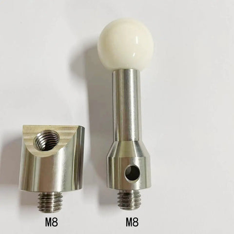 Ceramic Datum Ball M8 Thread With 20mm Diameter 45 Degree Adapter Rod For CNC And CMM Inspection Pro Grade Precision Spherical Datum Sphere For Metrology Pro, M8 parts