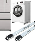 Two Pack Heavy Duty Appliance Rollers, Extendable U-Cart Movers For Washing Machines and Refrigerators, 20.3 to 32.3 Inches Adjust