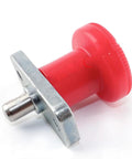 Dead Nut Tight Horizontal Flange Indexing Pin M6 M8 Spring Plunger Self Locking Safety Block for Shop Jigs Fixtures and CNC Rigs - Red and Silver