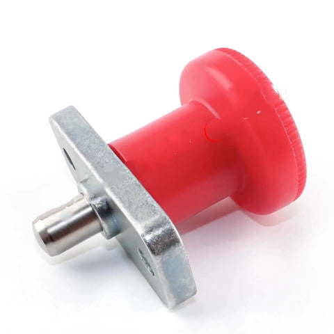 Dead Nut Tight Horizontal Flange Indexing Pin M6 M8 Spring Plunger Self Locking Safety Block for Shop Jigs Fixtures and CNC Rigs - Red and Silver