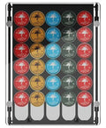 Glass Top Coffee Pod Drawer Organizer For K Cup Pods Holds 35 Pods With 5 Rows Of Slots And A Bonus 2 Pod Slot Slide Out Design