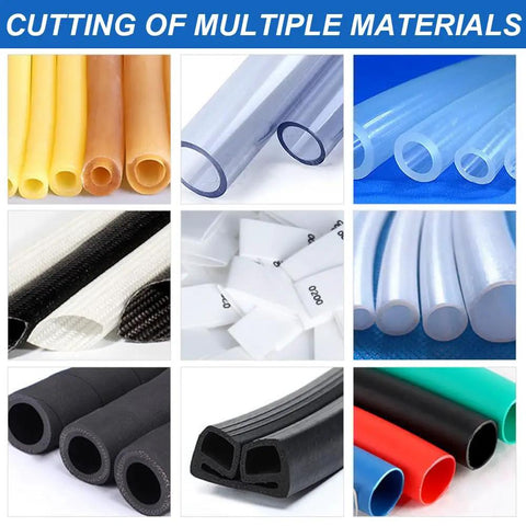 Heavy Duty Automatic Heat Shrink Tube Cutter With Micro Computer Control 110V Industrial Electric Cable Pipe Slicer for various tubing materials