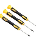 Top Tier Star Screwdriver Kit For Game Console Repair Featuring T6 T8H And T10H Bits With Center Hole Made From Hardened Steel To Safely Disassemble Xbox 360 Ps3 And Ps4 Controller Handles Without Stripping Screws Ever Again. Three 40mm tamper-resistant screwdrivers