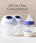 Soft Anti Colic Nipples For Everyday Bottle Feedings Paired With 5 Oz Breastmilk Storage Bottles In A Four Pack for pumping and storing milk.