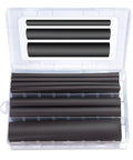 27 Piece 3 To 1 Dual Wall Heat Shrink Tubing Kit For DIYers With Three Large Sizes In Black Storage Case
