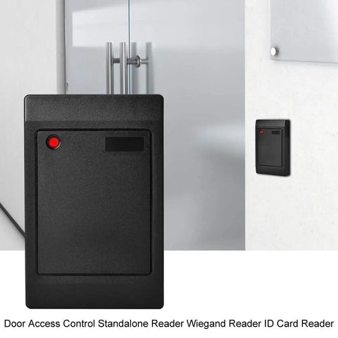 Door Access Card Reader 26 To 34 Channel 125KHz RFID ID Card Reader with black finish for outdoor access control system