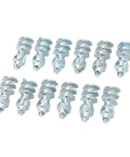 50 Piece Screw In Tire Studs Tough Tungsten Steel Snow Spikes displayed in rows, showing detailed screw design for winter grip.