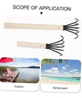 2 Pack Clam Rake With Handle For Beachside Digging Portable Seafood Tool Lightweight And Durable For Effortless Clam And Oyster Haul