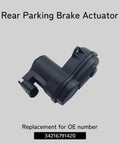 Top Shelf Rear Parking Brake Actuator 34216791420 34216794618 Clean Swap For BMW X3 X4 Z4 M5 M6 And Range Rover showing motor unit detail.