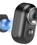 Wireless Outdoor Security Camera With Magnetic Mount No Wires Easy Snap On Mount 130 Degree Field Of View Battery Powered