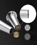 Adjustable Metal Furniture Legs In Zinc Alloy Replacement Feet For Sofa Cabinet And Coffee Table - White 120mm Height, close-up view