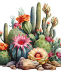 Diamond Art Painting Kit For Adults And Beginners, 5D Full Drill Round Canvases, Plant And Flower Themed Diamond Dot Art, DIY Craft Image