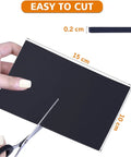 No Slip Furniture Pads 4x6 Inch Black Rubber Pads 2 Pack Self Adhesive Anti Skid Stick On Cushions For Furniture And Appliances