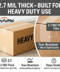 Box sealed with 2.7 mil thick heavy duty packing tape, Clear Packing Tape Set, 6 Rolls, 1.88 Inch Wide, tear resistant, for moving.