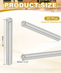 Heavy Duty 304 Stainless Steel Dowel Pins 3mm By 30mm 30 Pack showing dimensions and metallic finish for woodworking.