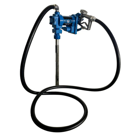Heavy Duty 20 GPM 12 Volt Fuel Transfer Pump With 50 Amp Auto Fuse Built Like A Tank For Badass Gasoline Diesel Kerosene Methanol And Biodiesel Transfers with hose.