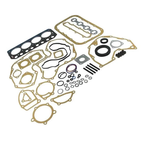 High Performance Full Head Gasket Set For S4L S4L2 Engines Fits MM35T MM40CR MM40T Excavator And Loader Complete Engine Seals laid out showing various gaskets and seals.