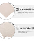 10 Piece Mica Plate Sheets For Microwave Oven Heat Insulation Cover And Waveguide Accessories detail view, highlighting material and benefits