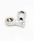 10mm Bore Self Lubricating Rod End Bearing, Female Thread, Right Hand, 2 Pack, Metal Joint For CNC Machines, Machinery, Power Tools, Automation Equipment, silver