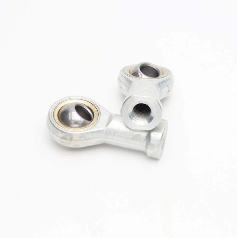 10mm Bore Self Lubricating Rod End Bearing, Female Thread, Right Hand, 2 Pack, Metal Joint For CNC Machines, Machinery, Power Tools, Automation Equipment, silver