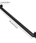 Heavy Duty Carbon Steel Wall Mounted Stair Railing With Super Grippy Non Slip Handrail For Indoor Outdoor Steps And Hallways Straight Up Durable And No Fuss Setup shown in 30 cm length.