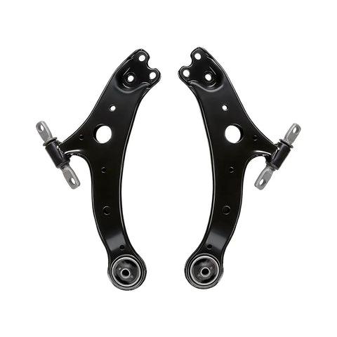 Toyota Front Lower Control Arm 8pc Kit Fits Camry 2012 to 2017 and Avalon 2013 to 2018 Includes Front Lower Left and Right Control Arms Sway Bar End Links Outer Tie Rod Ends Premium Replacement Suspension Parts front lower control arms shown