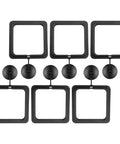 Floating Plant Holder Rings for Fish Tanks Set of 6, Round and Square Fish Food Rings to Protect Plants, Keep Feeding Area Clean, Prevent Plants From Being Sucked Away, and Improve Water Quality in Home Aquariums, black plastic