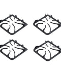 Beefed Up Heavy Duty Cast Iron Stove Grate Replacement Set For Frigidaire And Kenmore, 8.8x8.8 Inches, 4 Piece Matte Finish